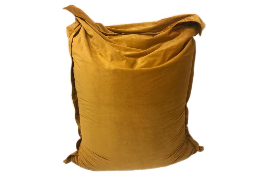 Hoes Zitzak Royal Velvet - Ocre Geel